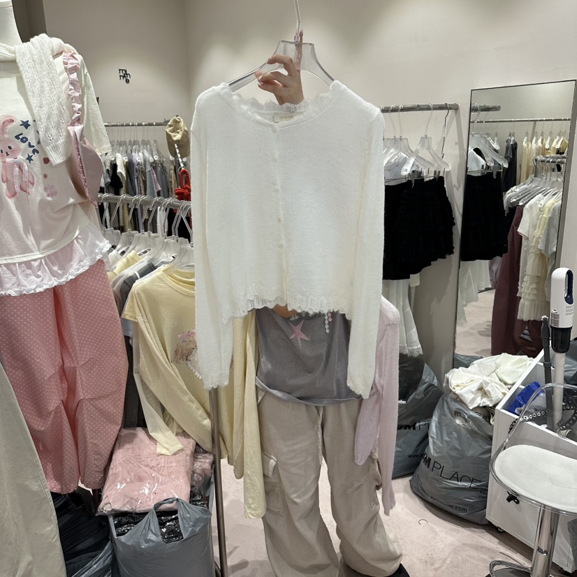 MIMME/LOOKK韓國代購女士新款休閑人氣職業針織衫羊毛開衫MIMME/LOOKK針織衫圖色2