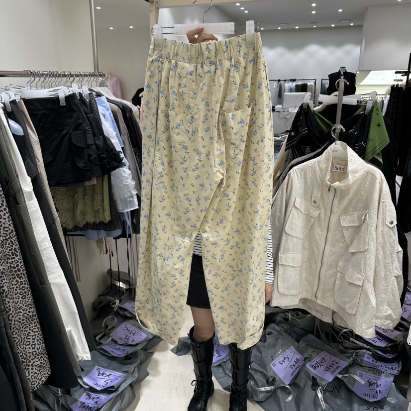 BENE東大門代購女士新品人氣推薦休閑職業26春夏休閑褲褶皺BENE休閑褲