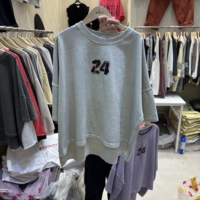 REPLAY韓國代購女士新款26春夏真品推薦休閑熱賣人氣職業T恤REPLAYT恤圖色2