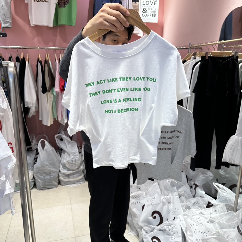 K STORY東大門代購女裝新款26春夏推薦熱賣職業人氣時尚T恤K STORYT恤圖色1