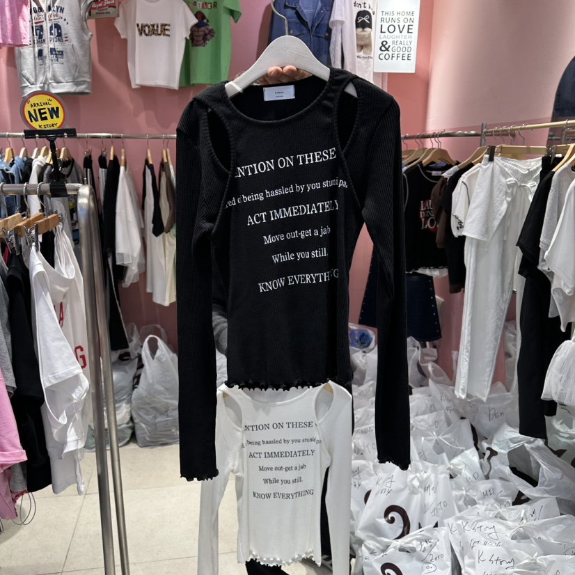 K STORY東大門直郵女裝新款推薦26春夏人氣時尚真品長袖T恤K STORY長袖T恤圖色2