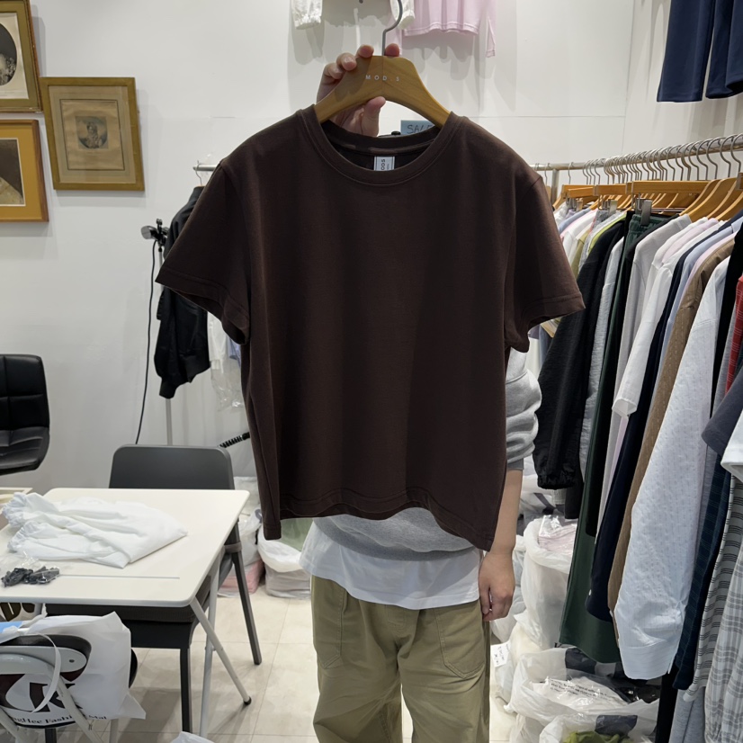 MODS-Q東大門直郵女士新款推薦熱賣人氣時尚職業真品T恤MODS-QT恤圖色4棕色
