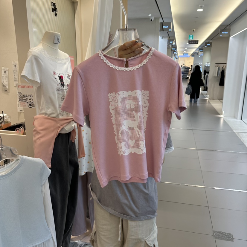 MIMME/LOOKK韓國直郵女裝新品26春夏推薦真品職業休閑T恤MIMME/LOOKKT恤圖色1