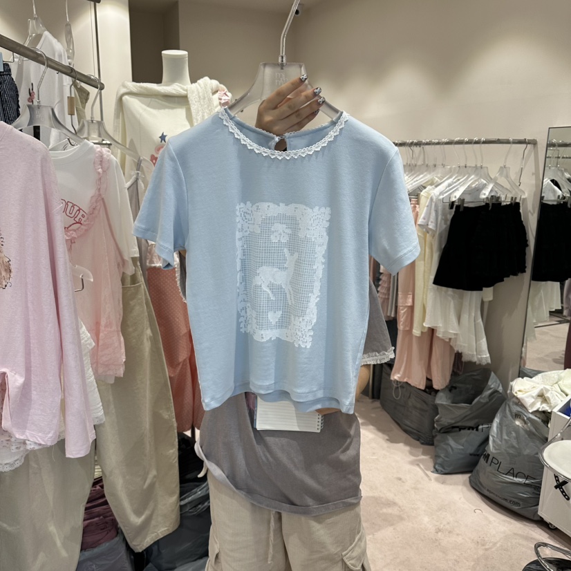 MIMME/LOOKK韓國直郵女裝新品26春夏推薦真品職業休閑T恤MIMME/LOOKKT恤圖色2