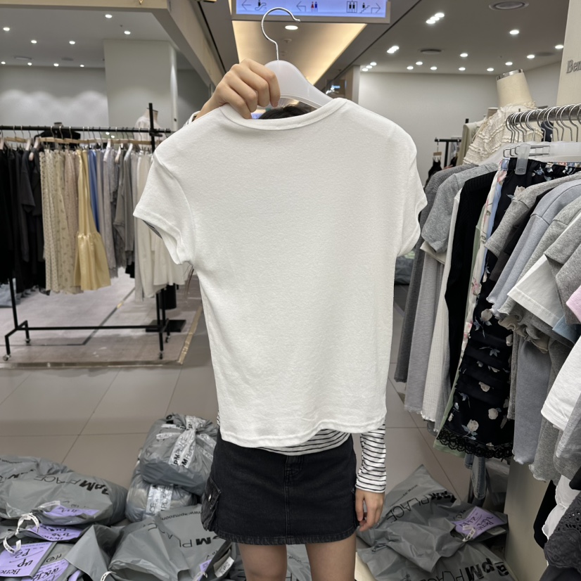 BENE韓國直郵女士新款休閑真品26春夏推薦職業人氣熱賣T恤BENET恤