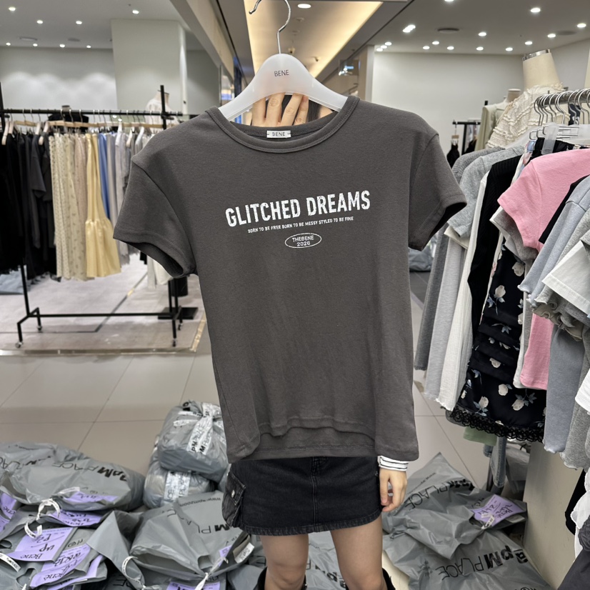 BENE韓國直郵女士新款休閑真品26春夏推薦職業人氣熱賣T恤BENET恤圖色5