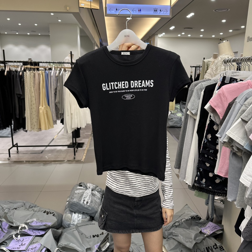 BENE韓國直郵女士新款休閑真品26春夏推薦職業人氣熱賣T恤BENET恤圖色6