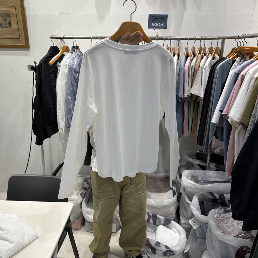 MODS-Q韓國代購女裝新款人氣休閑職業真品推薦26春夏長袖T恤MODS-Q長袖T恤