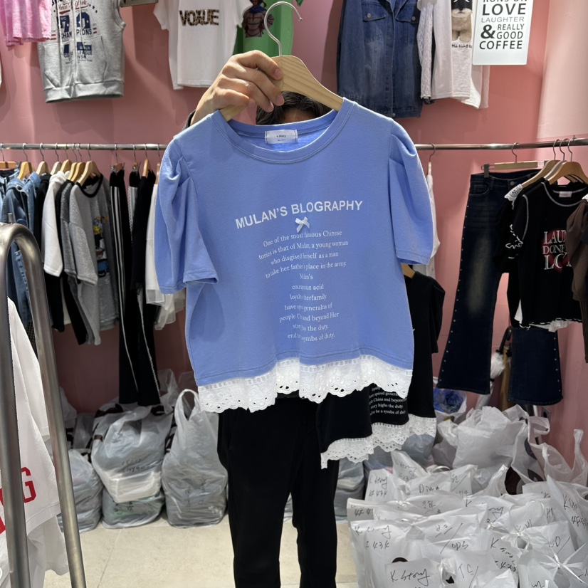 K STORY東大門直郵女士新品真品時尚休閑職業推薦熱賣T恤K STORYT恤圖色1