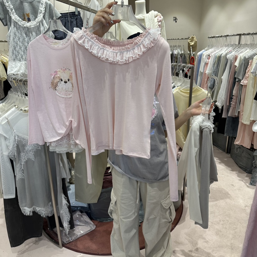 MIMME/LOOKK韓國直郵女士新品真品職業26春夏休閑長袖T恤MIMME/LOOKK長袖T恤圖色2