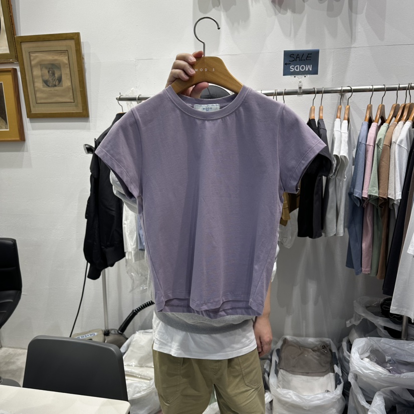 MODS-Q韓國代購女裝新款職業休閑熱賣26春夏時尚推薦T恤MODS-QT恤圖色3