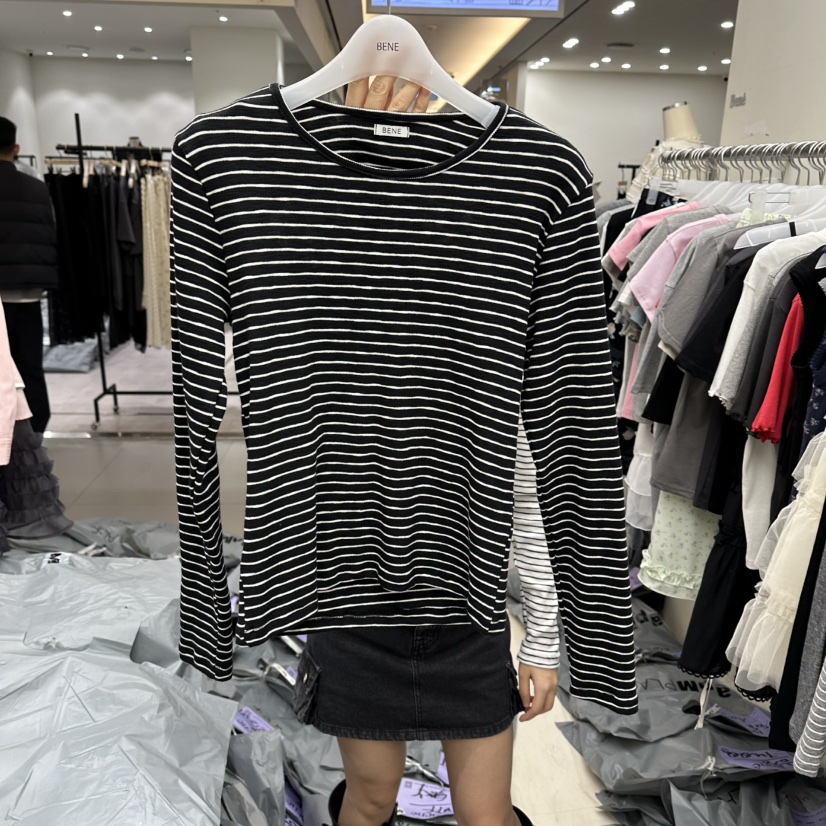 BENE東大門代購女裝新款熱賣真品休閑人氣26春夏時尚長袖T恤BENE長袖T恤圖色2