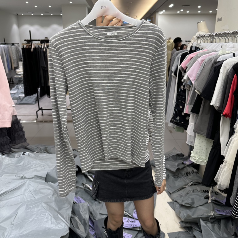BENE東大門代購女裝新款熱賣真品休閑人氣26春夏時尚長袖T恤BENE長袖T恤圖色3