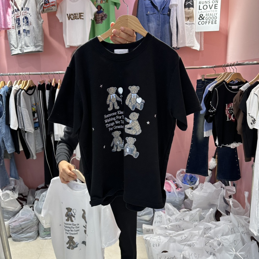 K STORY東大門實拍女士新款職業熱賣時尚休閑26春夏推薦T恤K STORYT恤圖色2