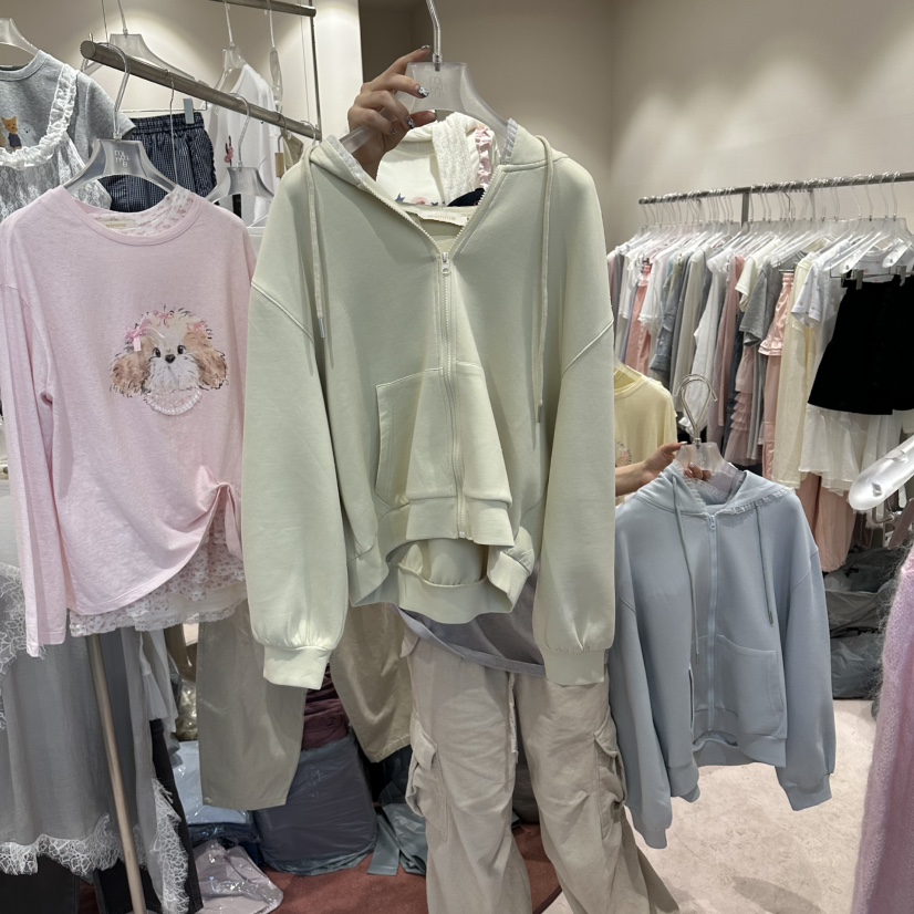 MIMME/LOOKK東大門實拍女裝新品休閑人氣26春夏夾克連帽衫MIMME/LOOKK夾克圖色2