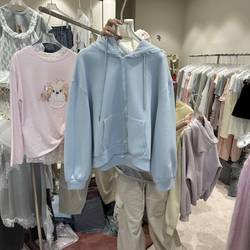 MIMME/LOOKK東大門實拍女裝新品休閑人氣26春夏夾克連帽衫MIMME/LOOKK夾克圖色3
