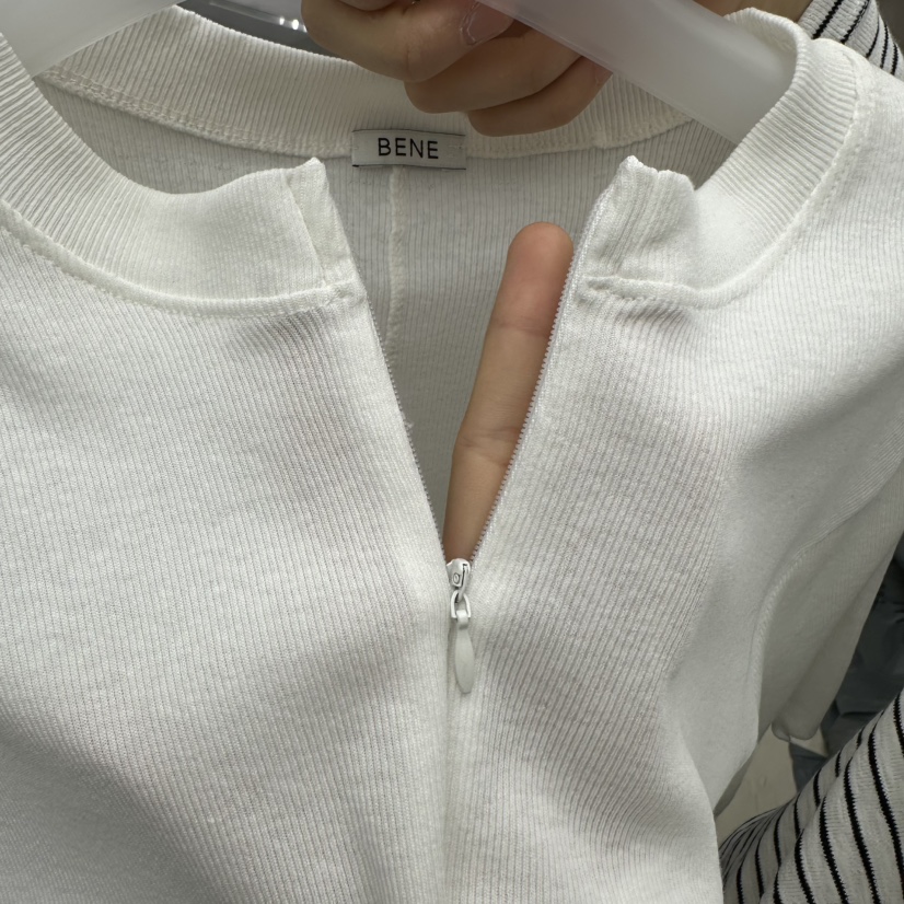 BENE東大門實拍女士新款人氣時尚休閑真品職業針織衫拉鏈BENE針織衫