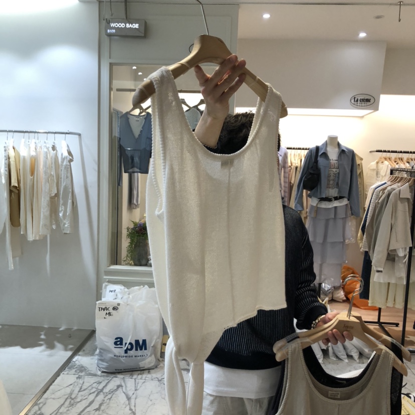 LA MAGIE FEMME東大門直郵女裝新品職業時尚吊帶背心褶裥Lamagie Femme吊帶/背心