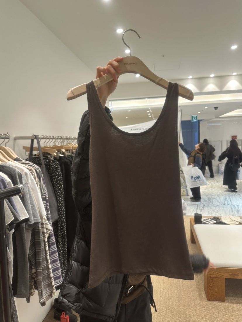 SELF SERVICE韓國直郵女士新款休閑時尚真品吊帶背心莫代爾SELF SERVICE吊帶/背心圖色1