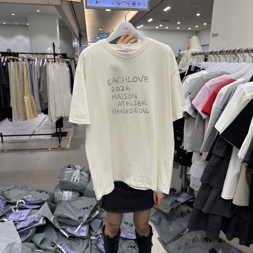 BENE東大門實拍女裝新品真品26春夏熱賣時尚人氣休閑職業T恤BENET恤圖色2