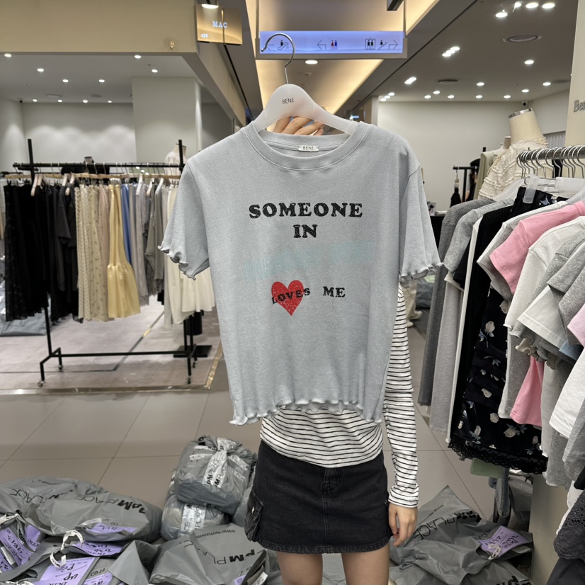 BENE東大門直郵女士新品時尚推薦休閑人氣職業26春夏真品T恤BENET恤圖色2