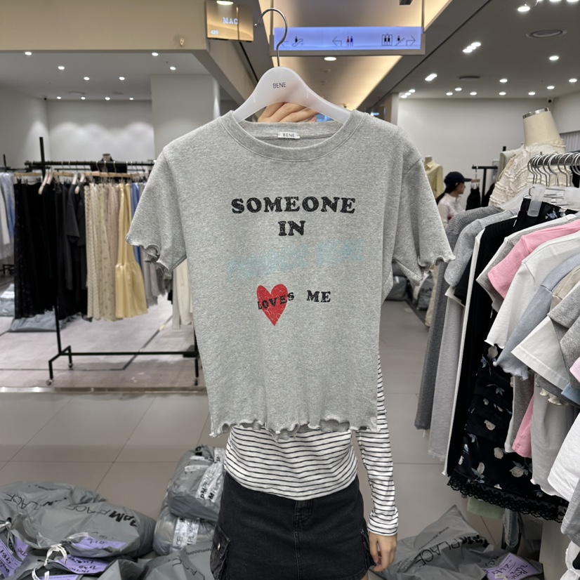 BENE東大門直郵女士新品時尚推薦休閑人氣職業26春夏真品T恤BENET恤圖色4