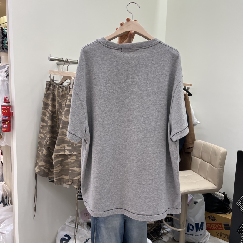 POWDER東大門代購女士新款職業26春夏人氣真品休閑時尚T恤POWDERT恤