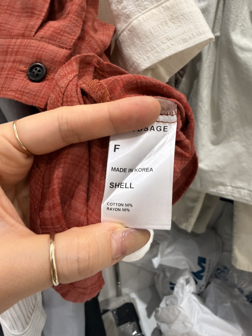 WOOD SAGE韓國代購女裝新款推薦熱賣26春夏襯衫蕾絲衫格子WOOD SAGE襯衫/蕾絲衫