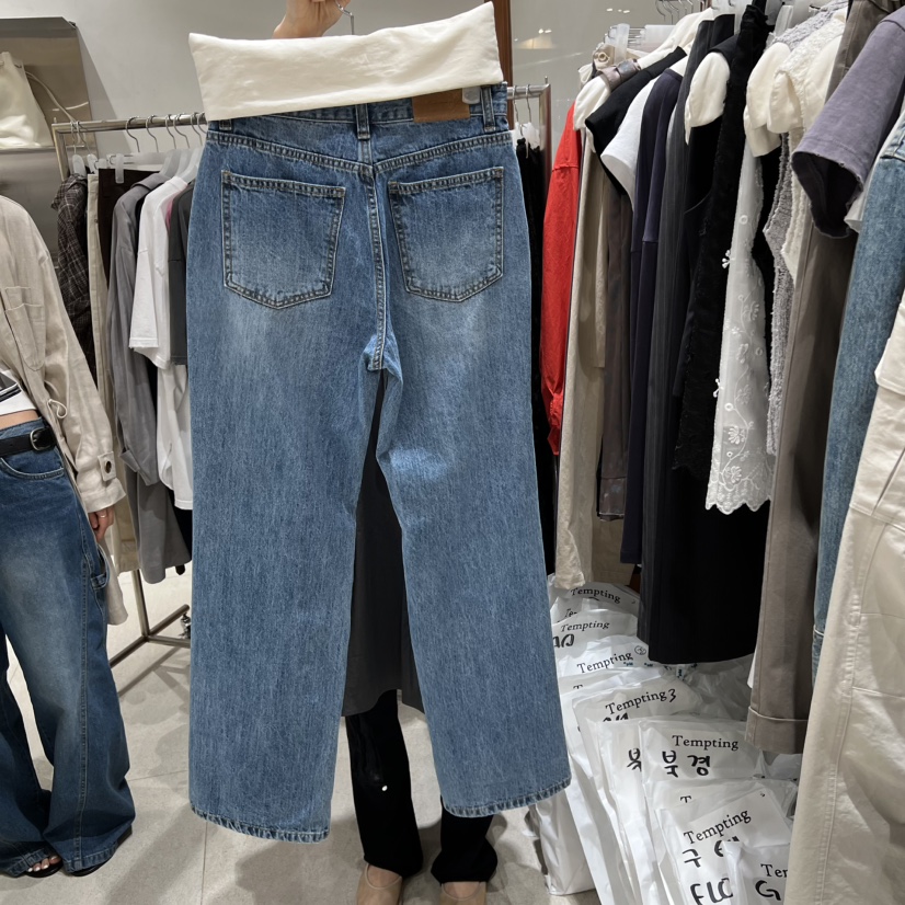 TEMPTING東大門實拍女裝新款時尚26春夏熱賣休閑真品牛仔褲TEMPTING牛仔褲