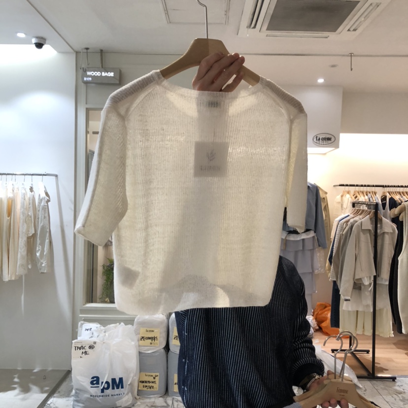 LA MAGIE FEMME韓國代購女士新款職業休閑真品針織衫亞麻Lamagie Femme針織衫