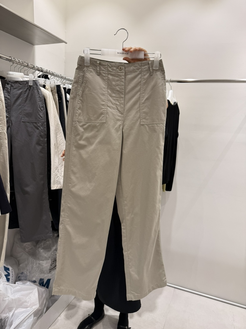 WOOD SAGE東大門代購女裝新款推薦職業26春夏休閑褲口袋棉質WOOD SAGE休閑褲圖色2