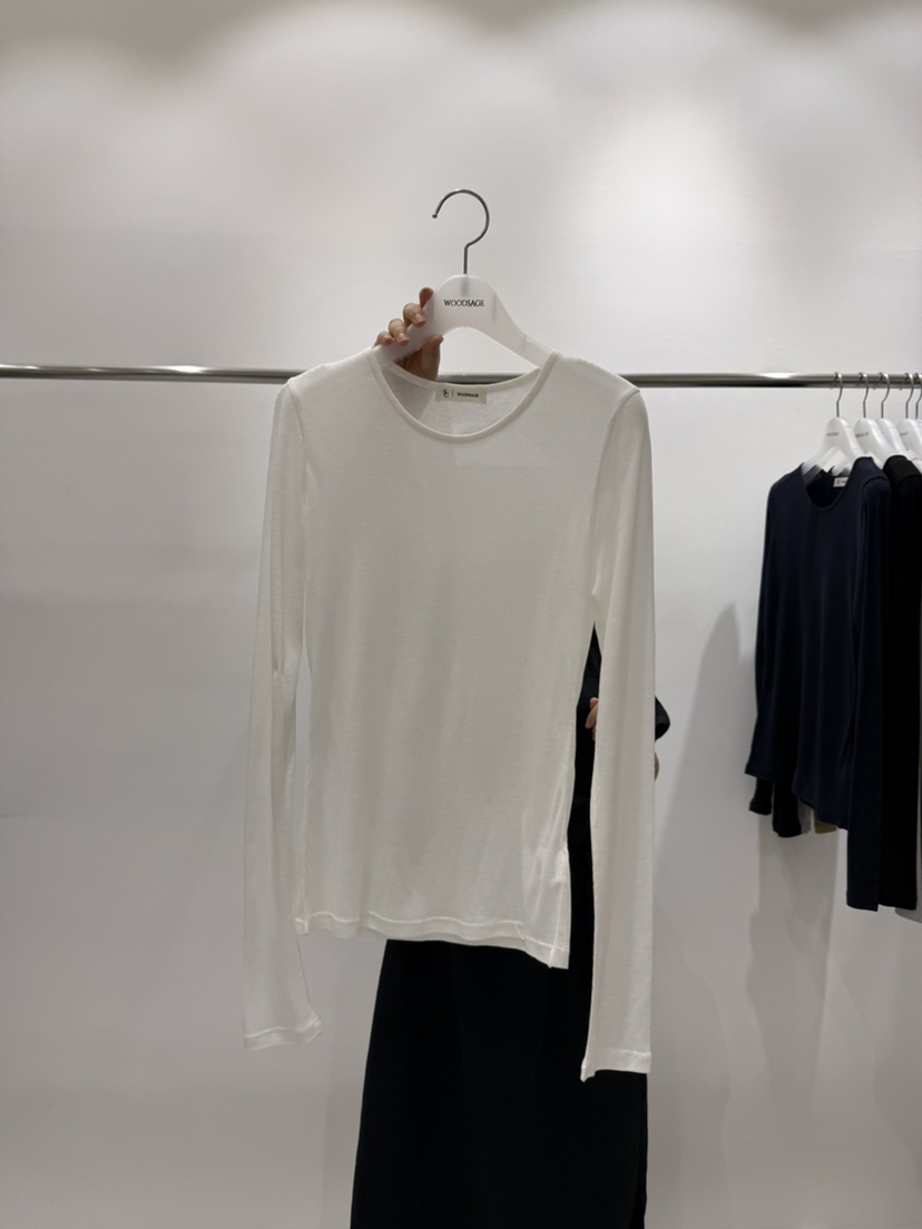 WOOD SAGE韓國直郵女裝新款26春夏時尚推薦職業人氣長袖T恤WOOD SAGE長袖T恤圖色1
