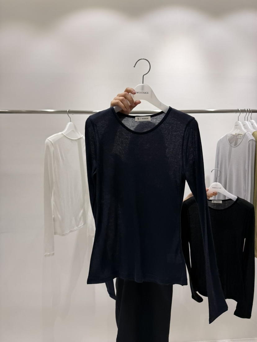 WOOD SAGE韓國直郵女裝新款26春夏時尚推薦職業人氣長袖T恤WOOD SAGE長袖T恤圖色2
