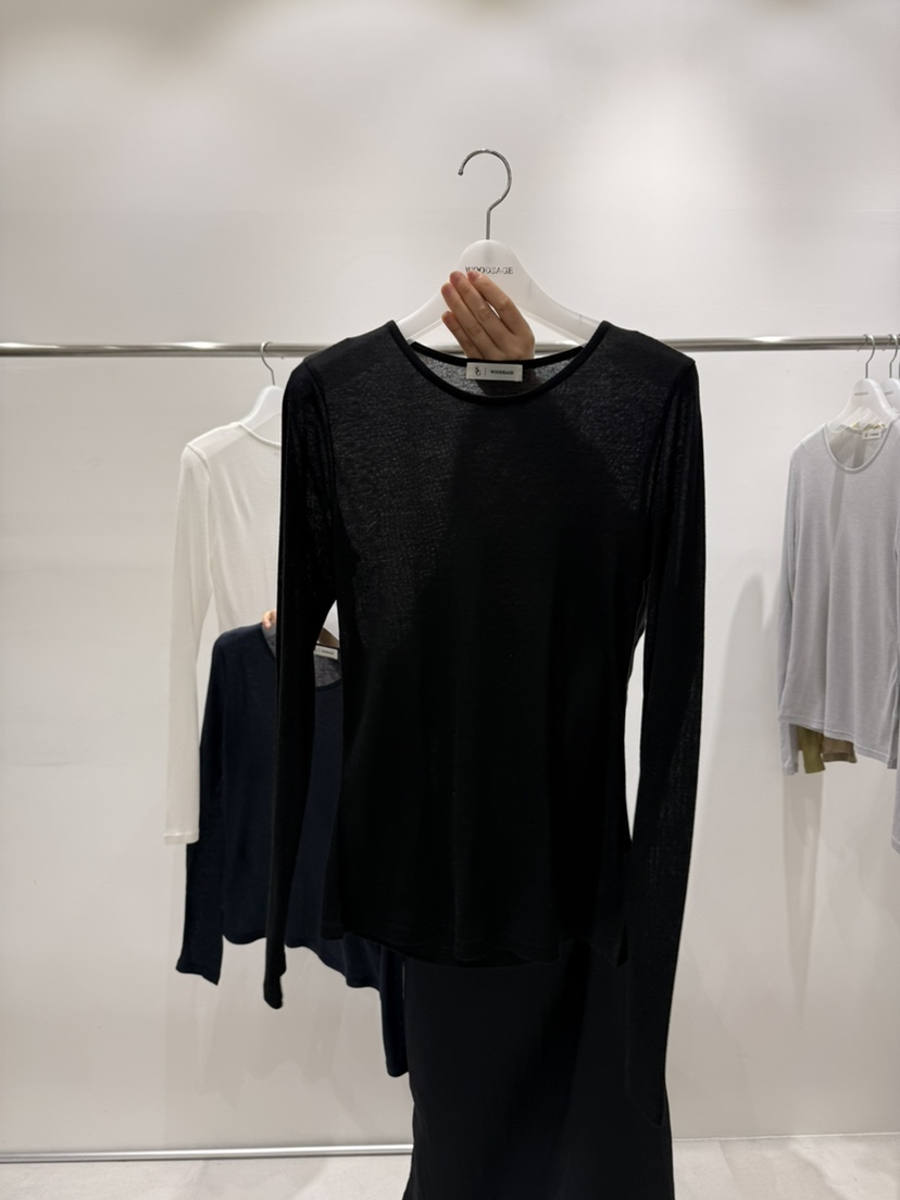 WOOD SAGE韓國直郵女裝新款26春夏時尚推薦職業人氣長袖T恤WOOD SAGE長袖T恤圖色3