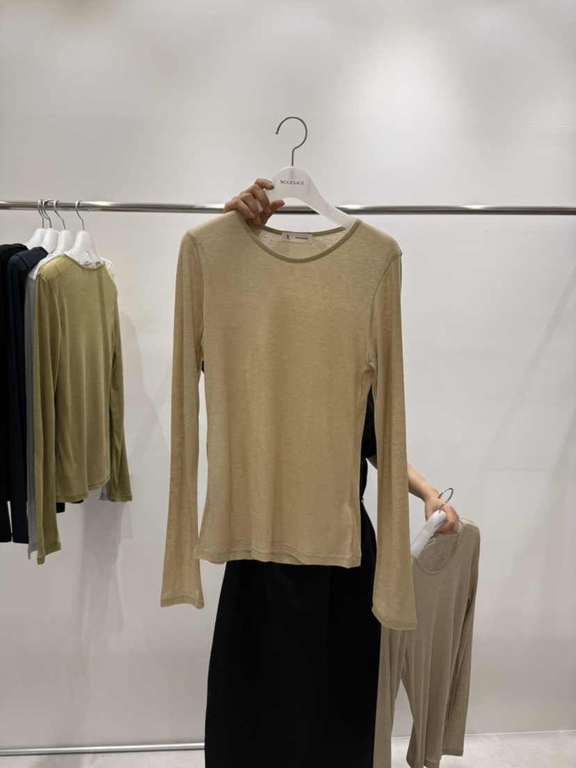 WOOD SAGE韓國直郵女裝新款26春夏時尚推薦職業人氣長袖T恤WOOD SAGE長袖T恤圖色6