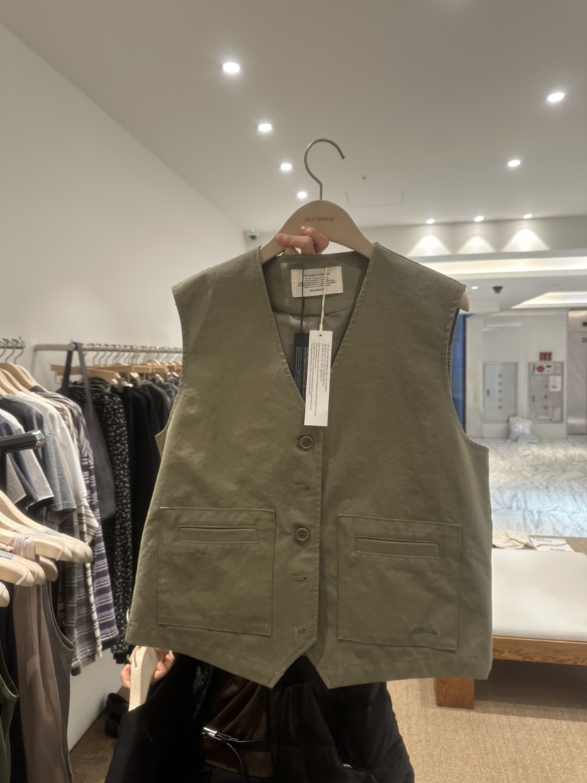 SELF SERVICE韓國直郵女士新品人氣真品推薦熱賣馬甲棉布SELF SERVICE馬甲圖色1