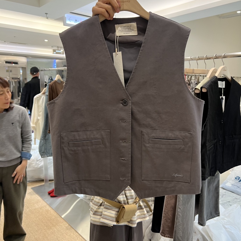 SELF SERVICE韓國直郵女士新品人氣真品推薦熱賣馬甲棉布SELF SERVICE馬甲圖色3