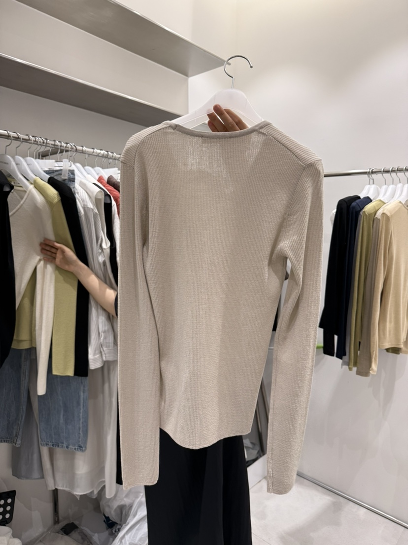 WOOD SAGE韓國直郵女士新品推薦真品時尚26春夏針織衫V領紐扣WOOD SAGE針織衫