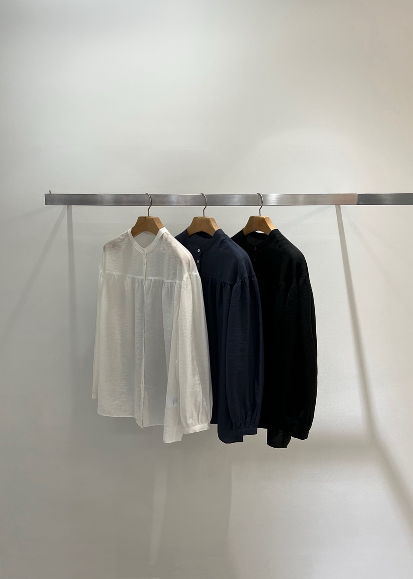 ONESTASTE韓國代購女士新款熱賣休閑26春夏襯衫蕾絲衫褶皺絲綢TASTE/ONESTASTE襯衫/蕾絲衫