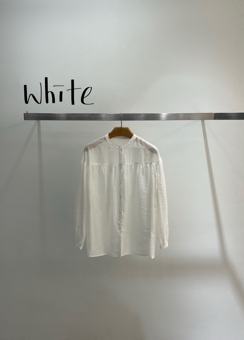 ONESTASTE韓國代購女士新款熱賣休閑26春夏襯衫蕾絲衫褶皺絲綢TASTE/ONESTASTE襯衫/蕾絲衫圖色1