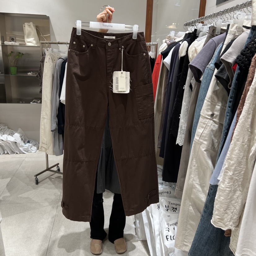 TEMPTING東大門代購女士新款人氣26春夏推薦休閑褲不含腰帶TEMPTING休閑褲圖色2