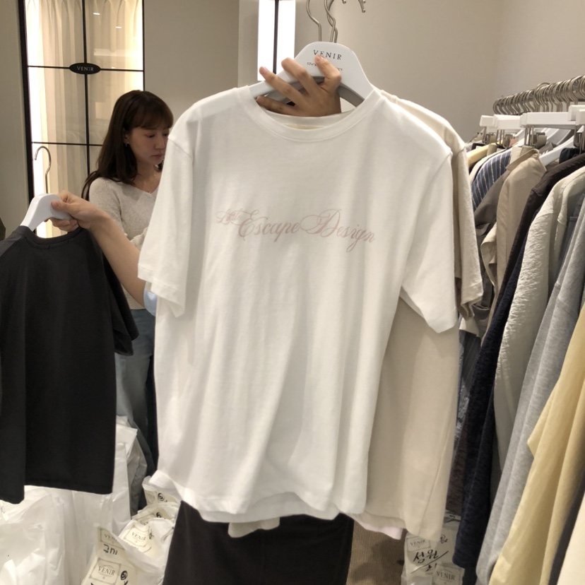 VENIR-a韓國代購女裝新品職業人氣推薦真品休閑26春夏T恤VENIR-aT恤圖色1