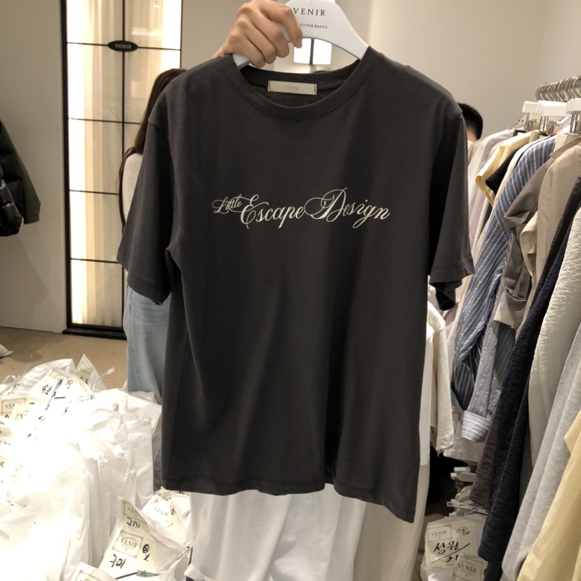 VENIR-a韓國代購女裝新品職業人氣推薦真品休閑26春夏T恤VENIR-aT恤圖色2