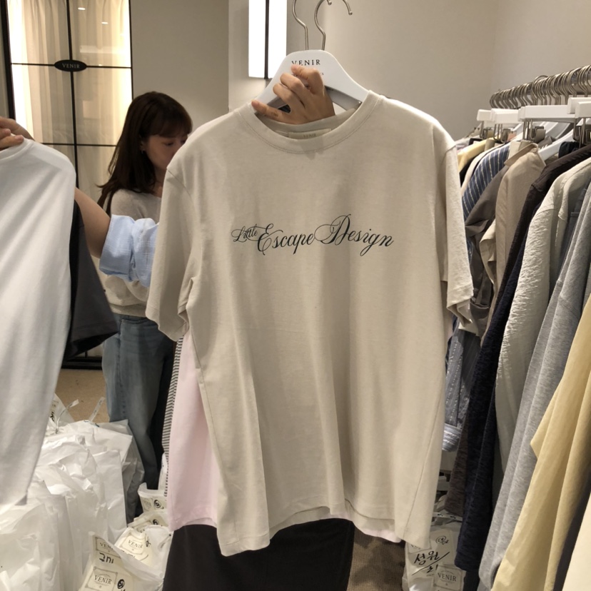 VENIR-a韓國代購女裝新品職業人氣推薦真品休閑26春夏T恤VENIR-aT恤圖色3