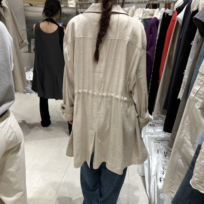 TEMPTING東大門直郵女裝新品人氣職業熱賣休閑夾克亞麻布TEMPTING夾克