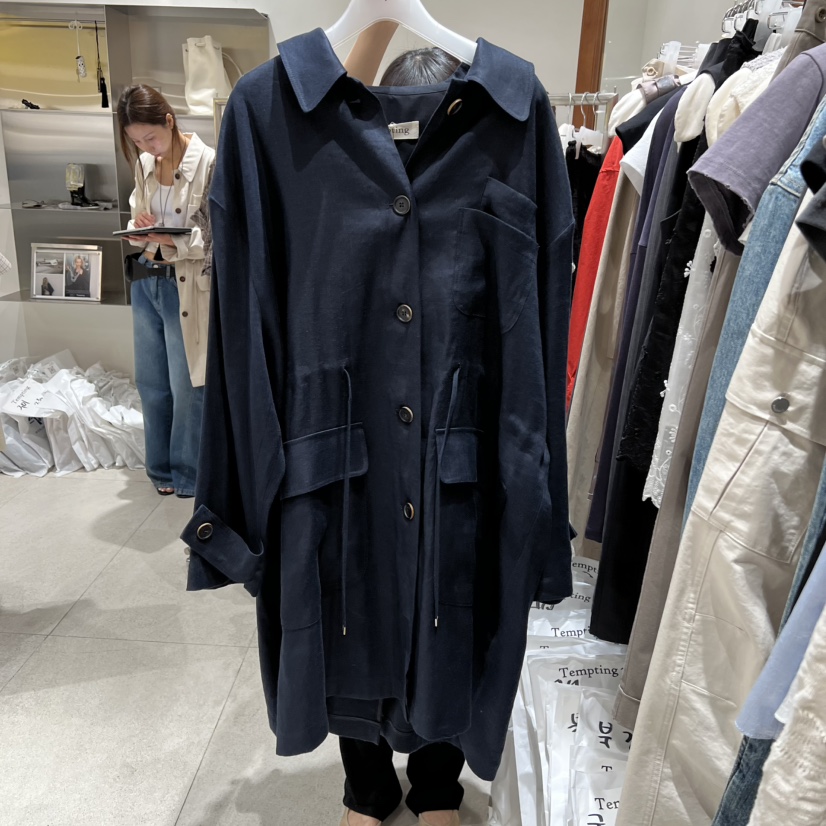 TEMPTING東大門直郵女裝新品人氣職業熱賣休閑夾克亞麻布TEMPTING夾克圖色2