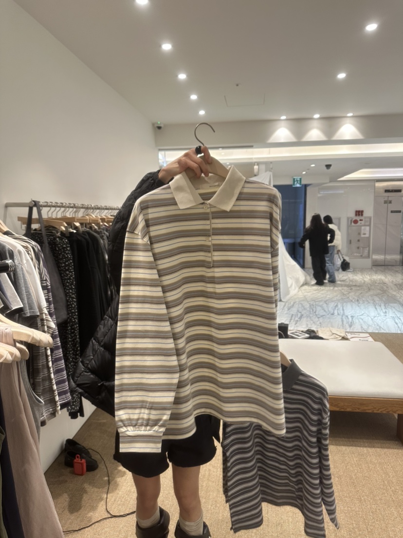 SELF SERVICE東大門實拍女裝新款26春夏推薦熱賣長袖T恤SELF SERVICE長袖T恤圖色1