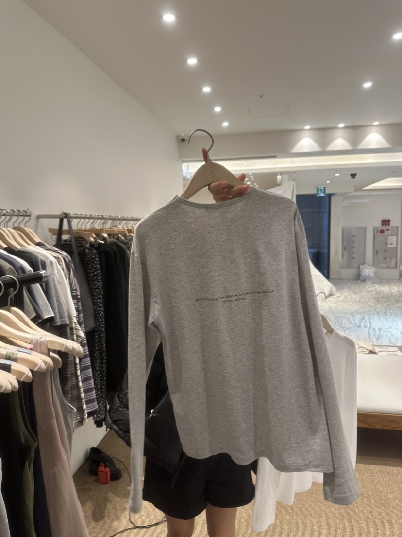 SELF SERVICE東大門代購女士新款26春夏真品人氣長袖T恤SELF SERVICE長袖T恤