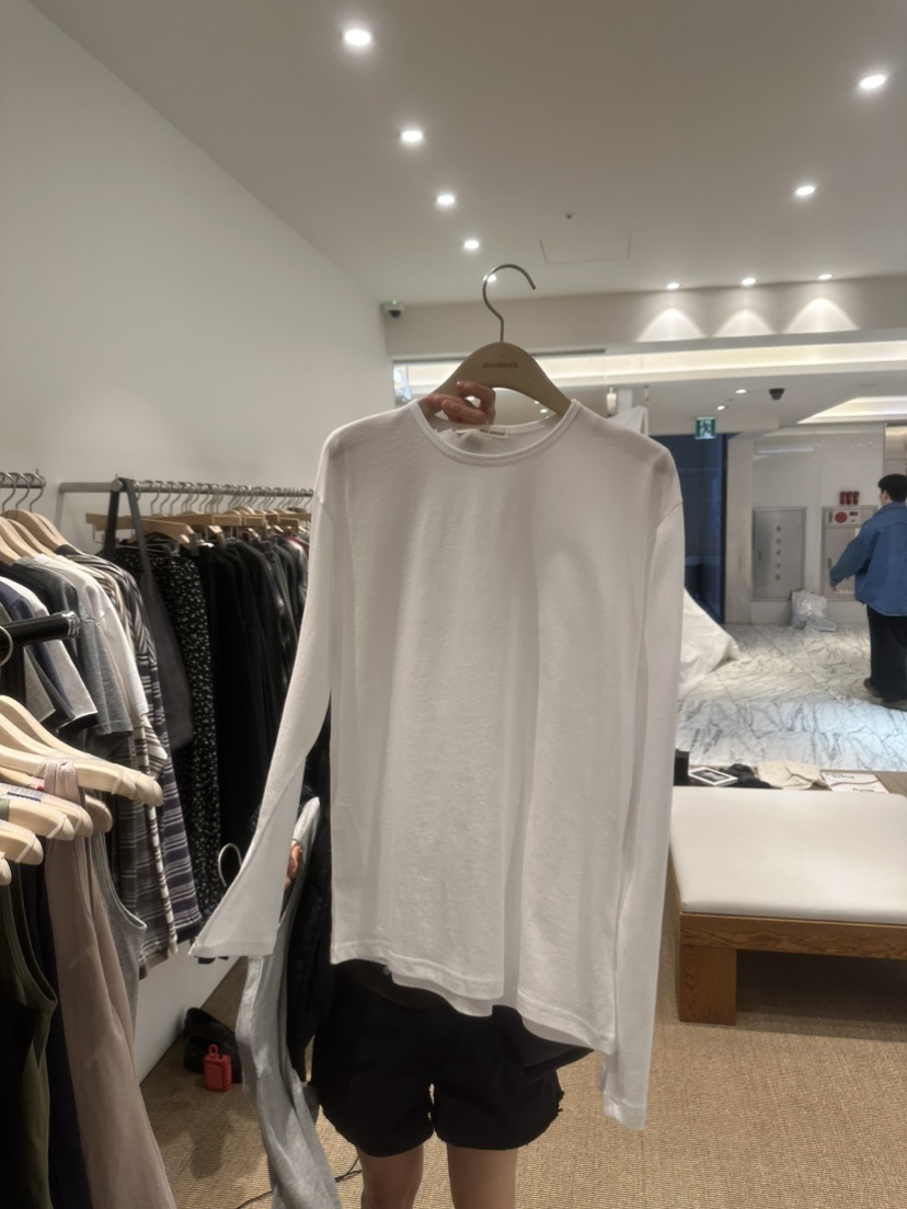 SELF SERVICE東大門代購女士新款26春夏真品人氣長袖T恤SELF SERVICE長袖T恤圖色2