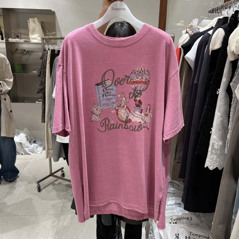 TEMPTING東大門實拍女裝新品職業26春夏人氣真品休閑時尚T恤TEMPTINGT恤圖色2